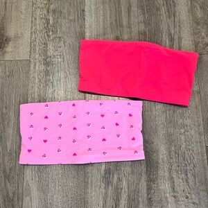 SKIMS Valentines Bandeau Top (ONLY THE LIGHT PINK WITH HEARTS IS AVAILABLE)
